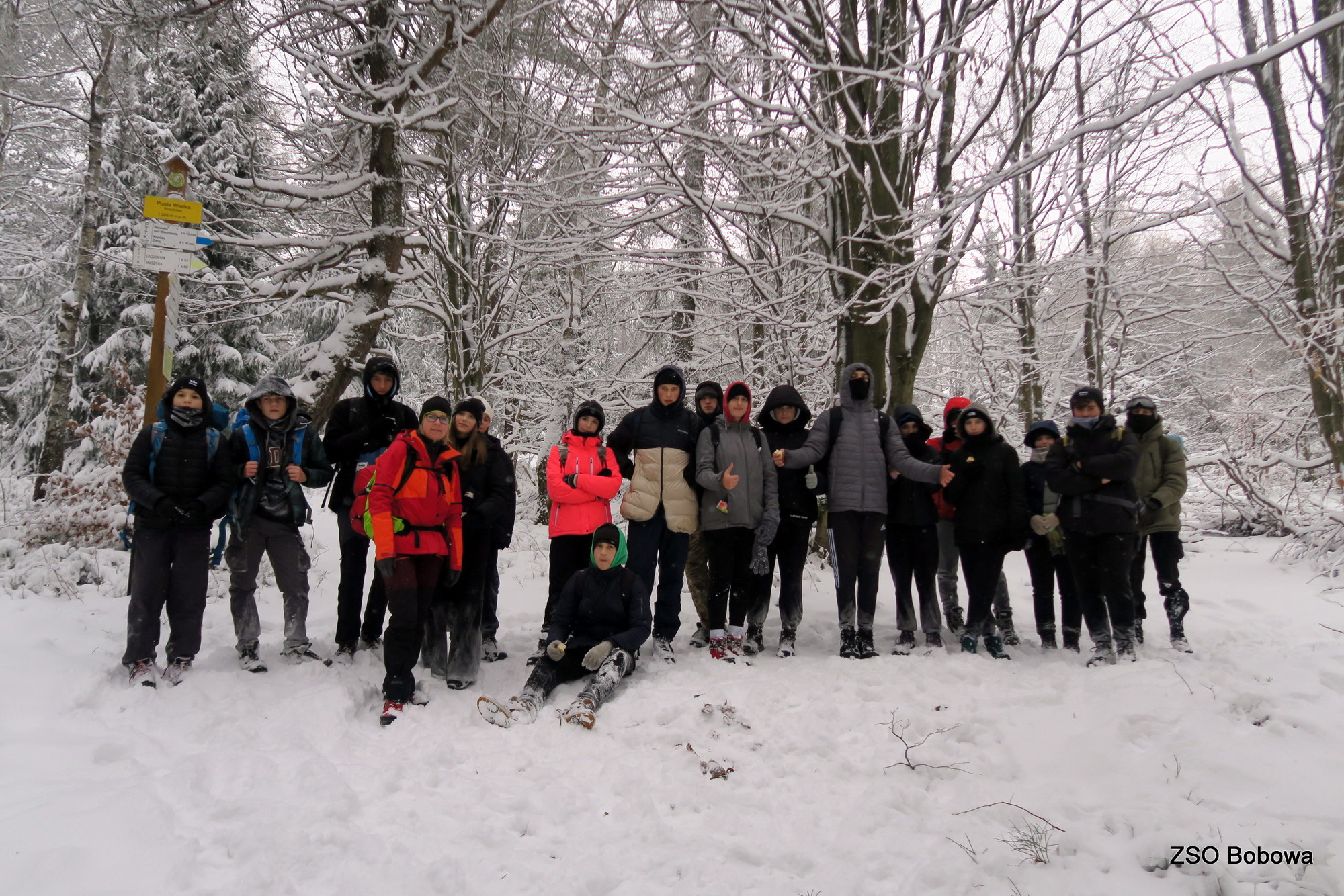 Zimowy rajd SKTG „Traper” w Beskid Sądecki