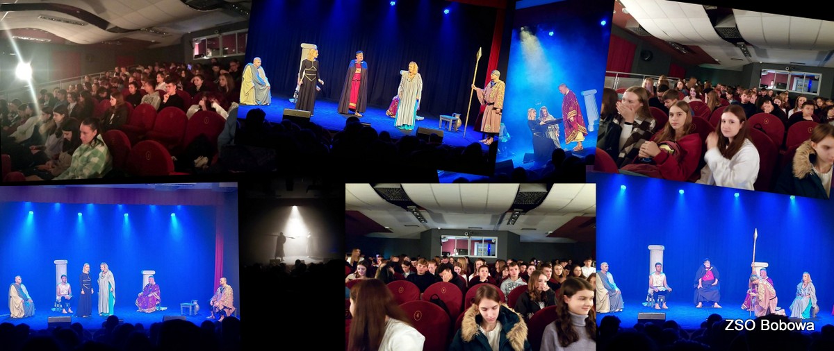 Spotkanie z teatrem - klasy pierwsze Liceum na spektaklu pt. „Antygona”