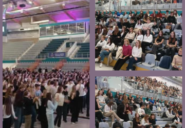 Uczniowie ZSO w Bobowej pozdrawiają z Areny Jaskółka w Tarnowie