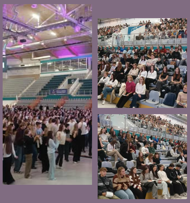 Uczniowie ZSO w Bobowej pozdrawiają z Areny Jaskółka w Tarnowie