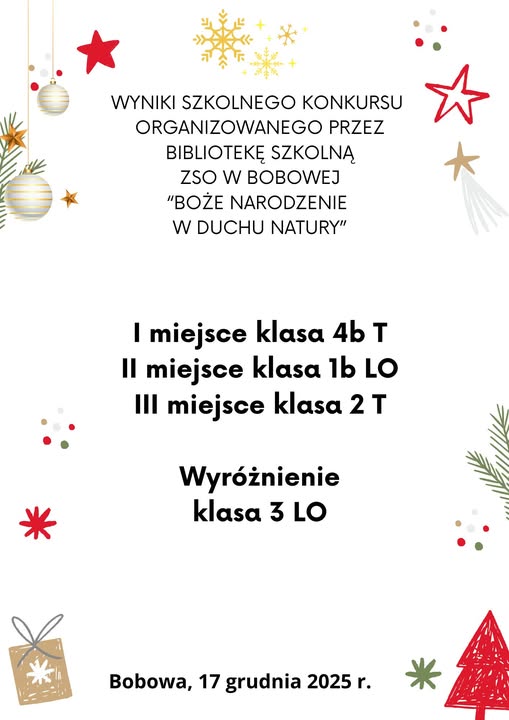 Rozstrzygnięcie konkursu 