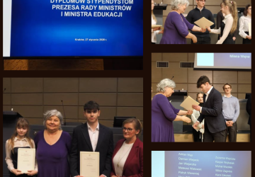Stypendium Prezesa Rady Ministrów dla najlepszych uczniów ZSO w Bobowej