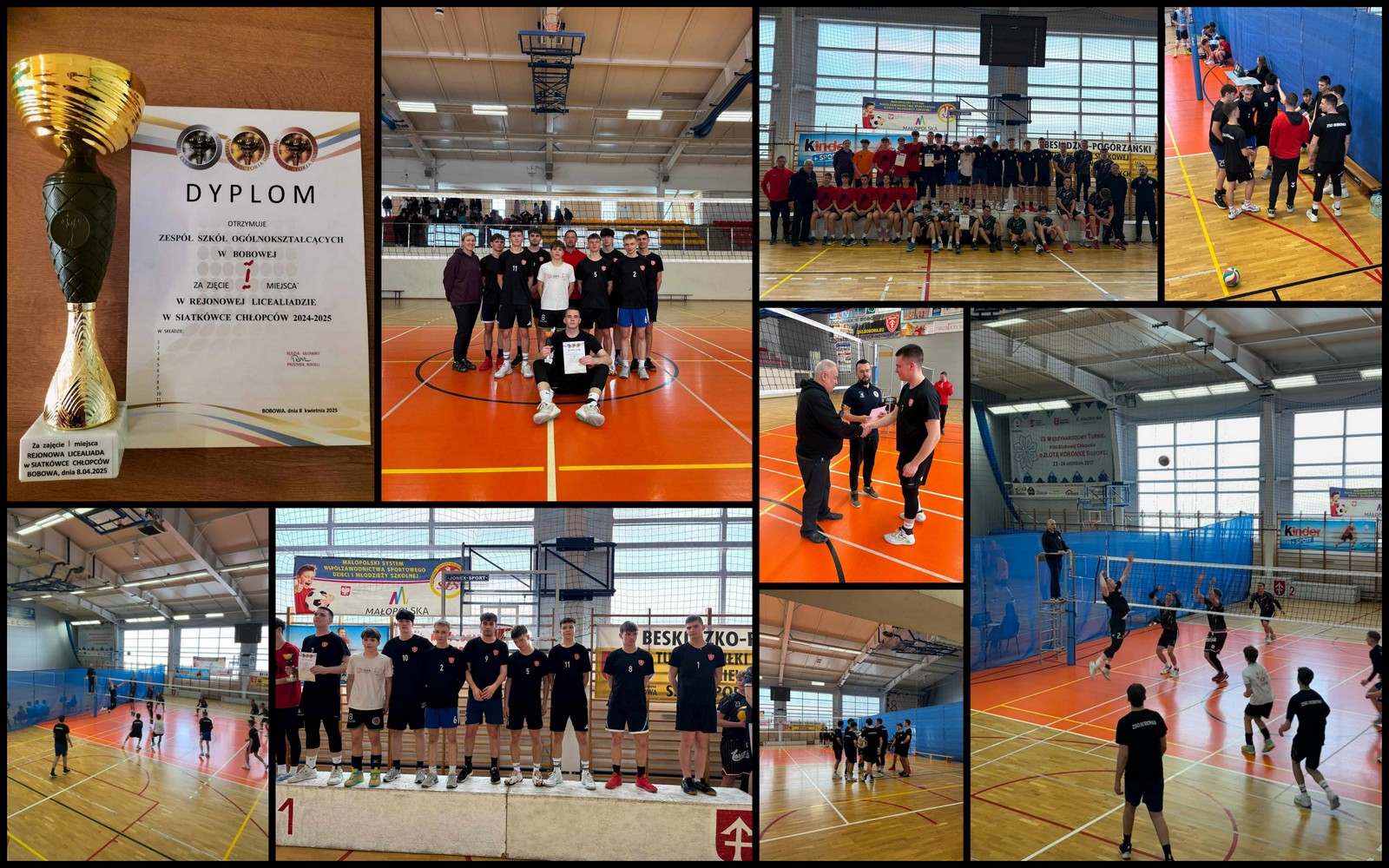 Awans na zawody wojewódzkie w piłce siatkowej