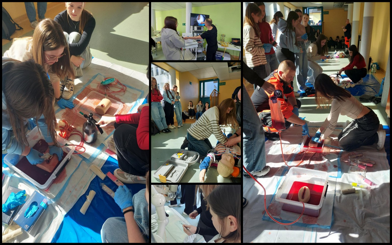 UCZNIOWIE ZSO BOBOWA W GORLICKIM SZPITALU