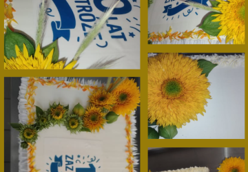 Smak tradycji i kwiatów – rustykalny tort  na jubileusz